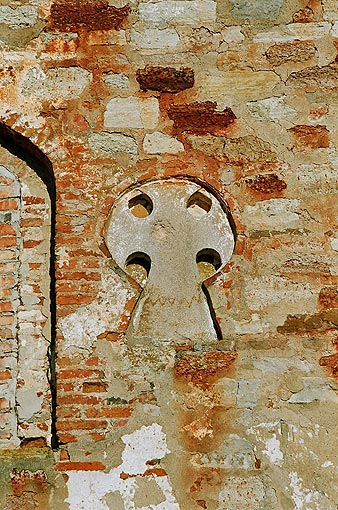 Novgorod district. Veliky Novgorod. Church on Myachina. Fragment. XV