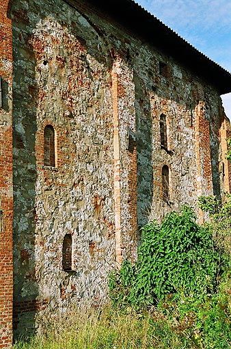 Novgorod district. Veliky Novgorod. Church on Myachina. Fragment. XV