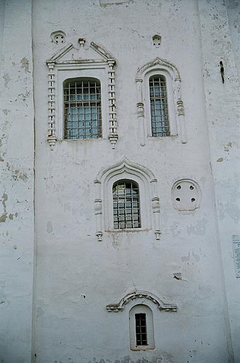 Starorussky district. Staraya Russa. Transfiguration Monastery. Transfiguration Church. Fragment. XII