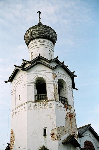 Starorussky district. Staraya Russa. Transfiguration Monastery. Belfry. XVII