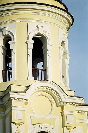 Starorussky district. Staraya Russa. Resurrection Church. Belfry. Fragment. XIX