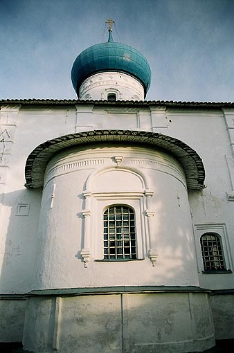 Starorussky district. Staraya Russa. Church of George, Victor the Great Martyr. Fragment. XV