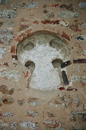 Starorussky district. Staraya Russa. Church of Mina, the Martyr. Fragment. XIV