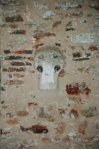 Starorussky district. Staraya Russa. Church of Mina, the Martyr. Fragment. XIV