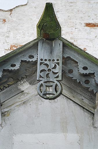 Starorussky district. Staraya Russa. Transfiguration Monastery. Belfry. Fragment. XVII