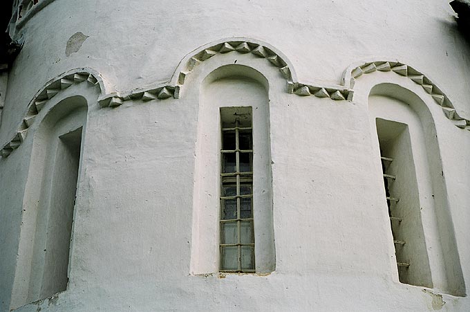 Starorussky district. Staraya Russa. Transfiguration Monastery. Transfiguration Church. Fragment. XII