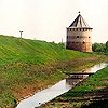 Novgorod district. Veliky Novgorod. Ostrog. Belaya (Alexeyevskaya) Tower. XIV