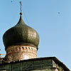 Novgorod district. Khotyazh. Klopsky Monastery. Trinity Church. Fragment. XVI