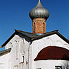 Novgorod district. Veliky Novgorod. Derevyanitsky Monastery. Assumption Church. XVIII