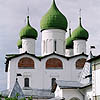 Novgorod district. Vyazhischi. Vyazhisky Monastery. Church of Nicolas. XVII