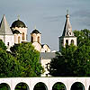 Novgorod district. Veliky Novgorod. Yaroslav's Yard. Cathedral of Nicolas. XII