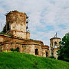 Starorussky district. Buregi. Buregsky Monastery. Resurrection Church. XVIII