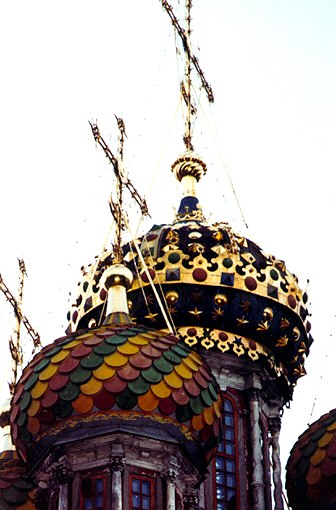 Nyzhny Novgorod. Nativity Church (Stroganovskaya). Fragment. XVIII