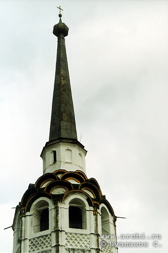 Solikamsk district. Solikamsk. Belfry of complex of churches. Fragment. XVIII