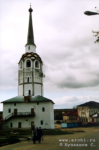 Solikamsk district. Solikamsk. Belfry of complex of churches. XVIII