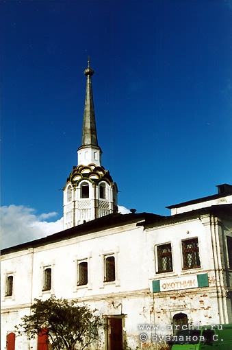 Solikamsk district. Solikamsk. Belfry of complex of churches. XVIII