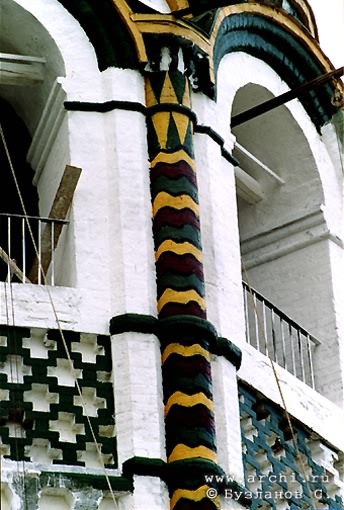 Solikamsk district. Solikamsk. Belfry of complex of churches. Fragment. XVIII