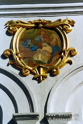 Rostov district. Rostov-na-Donu. Church of Nativity of the Virgin. Fragment. XIX K.Ton