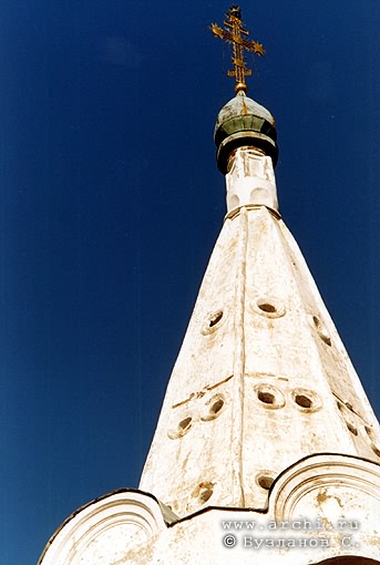 Axay district. Starocherkasskaya. Army Church of Resurrection. Bell-tower. Fragment. XVIII