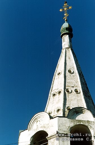 Axay district. Starocherkasskaya. Army Church of Resurrection. Bell-tower. Fragment. XVIII