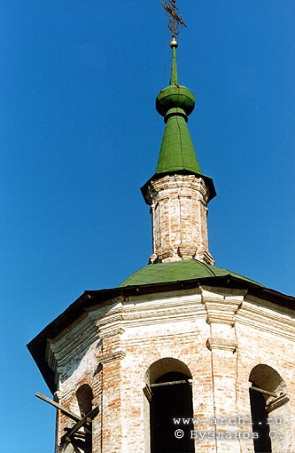 Axay district. Starocherkasskaya. Church of Saint Apostles Peter and Paul. Belfry. Fragment. XVIII