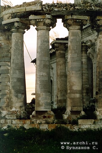 Kasimovsky district. Gusevsky country church-yard. Church of Nicolas. Fragment. XVIII