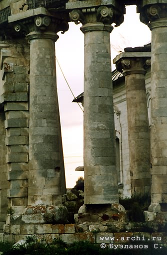 Kasimovsky district. Gusevsky country church-yard. Church of Nicolas. Fragment. XVIII