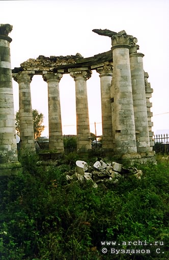 Kasimovsky district. Gusevsky country church-yard. Church of Nicolas. Fragment. XVIII