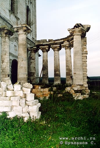 Kasimovsky district. Gusevsky country church-yard. Church of Nicolas. Fragment. XVIII