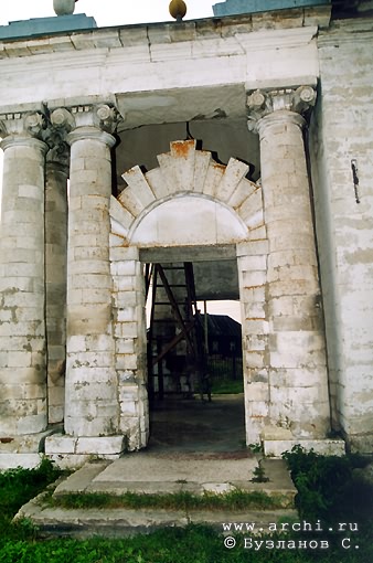 Kasimovsky district. Gusevsky country church-yard. Church of Nicolas. Fragment. XVIII