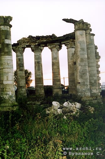 Kasimovsky district. Gusevsky country church-yard. Church of Nicolas. Fragment. XVIII