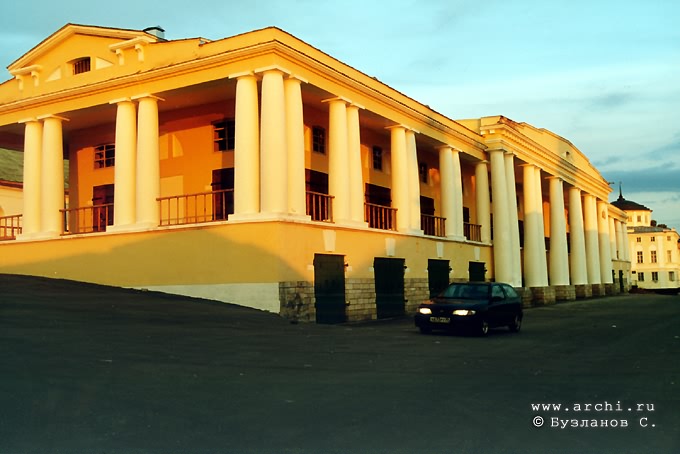 Kasimovsky district. Kasimov. Rows of stalls. XIX I.Gagin