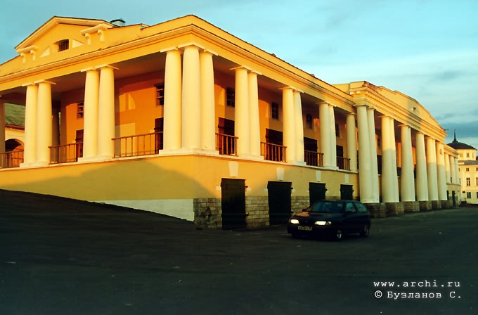 Kasimovsky district. Kasimov. Rows of stalls. XIX I.Gagin