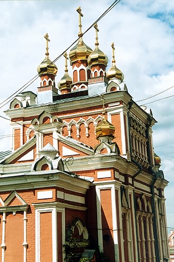 Samara district. Samara. Monastery of Iverskaya Icon of the Virgin. Church of the Jerusalem Virgin.  T.Khilinsky