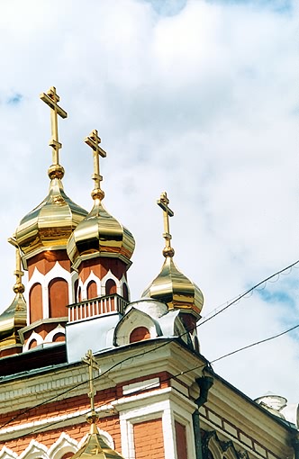 Samara district. Samara. Monastery of Iverskaya Icon of the Virgin. Church of the Jerusalem Virgin.  T.Khilinsky