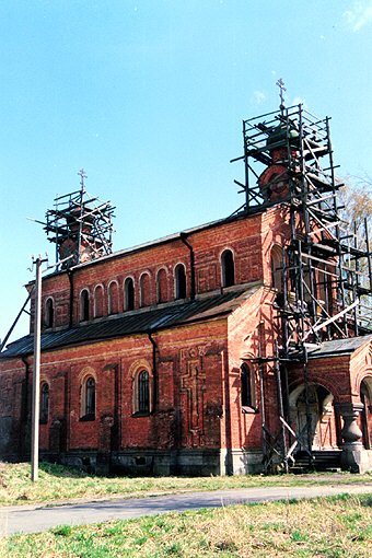 Volhovsky district. Staraya Ladoga. Nikolsky Monastery. Church of John Chrysostom. XIX A.M.Gornostayev