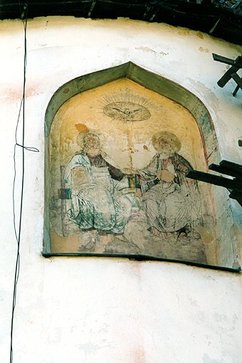 Tikhvinsky district. Tikhvin. Assumption Monastery. Assumption Cathedral. Fragment. XVI