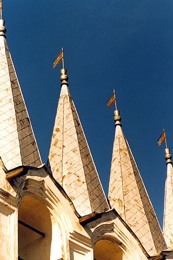 Tikhvinsky district. Tikhvin. Assumption Monastery. Belfry. Fragment. XVI-XVII