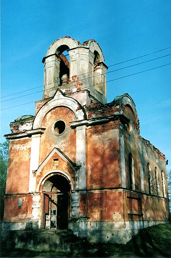 Volhovsky district. Novaya Ladoga. Church of George, Victor the Great Martyr (Suvorovskaya). XIX