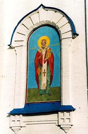 Volhovsky district. Novaya Ladoga. Medvedkovsky Monastery. Church of John the Theologian. Fragment. XVIII