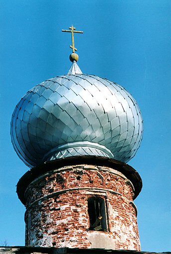 Volhovsky district. Novaya Ladoga. Medvedkovsky Monastery. Church of Nicolas. Fragment. XV-XVI . M.A.Shurupov