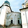 Tikhvinsky district. Tikhvin. Assumption Monastery. Intercession Church. Fragment of apsis. XVI-XVII