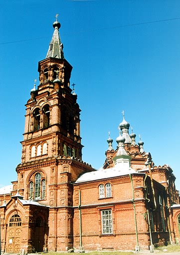 Ostashkovsky district. Ostashkov. Monastery of The Sign Icon of the Virgin. Belfry. XIX