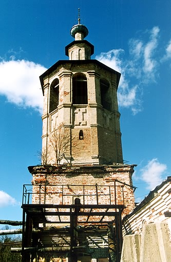 Ostashkovsky district. Ostashkov. Zhiteny monastery. Belfry of Church of Smolensk Icon of the Virgin. XVIII