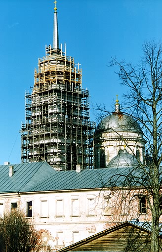 Ostashkovsky district. Nil's Hermitage. Monastery of Nil's Hermitage. Epiphany Cathedral. XIX