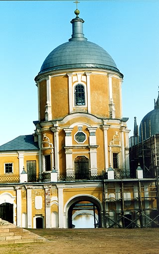 Ostashkovsky district. Nil's Hermitage. Monastery of Nil's Hermitage. Gate-church of Nil. XVIII