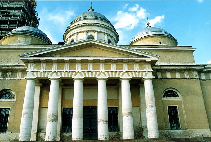 Ostashkovsky district. Nil's Hermitage. Monastery of Nil's Hermitage. Epiphany Cathedral. XIX