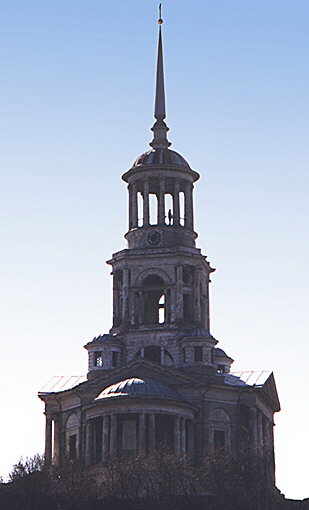 Torzhok district. Torzhok. Monastery of Boris and Gleb. Saviour Church with Belfry. XIX cent.