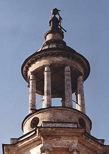 Torzhok district. Torzhok. Belfry of Church Clement, the Pontiff. Fragment. XIX cent.