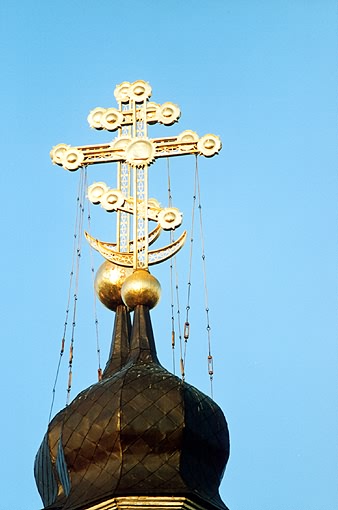 Tyumen district. Tyumen. Trinity Monastery. Trinity church. Fragment. XVIII F.Leschinsky